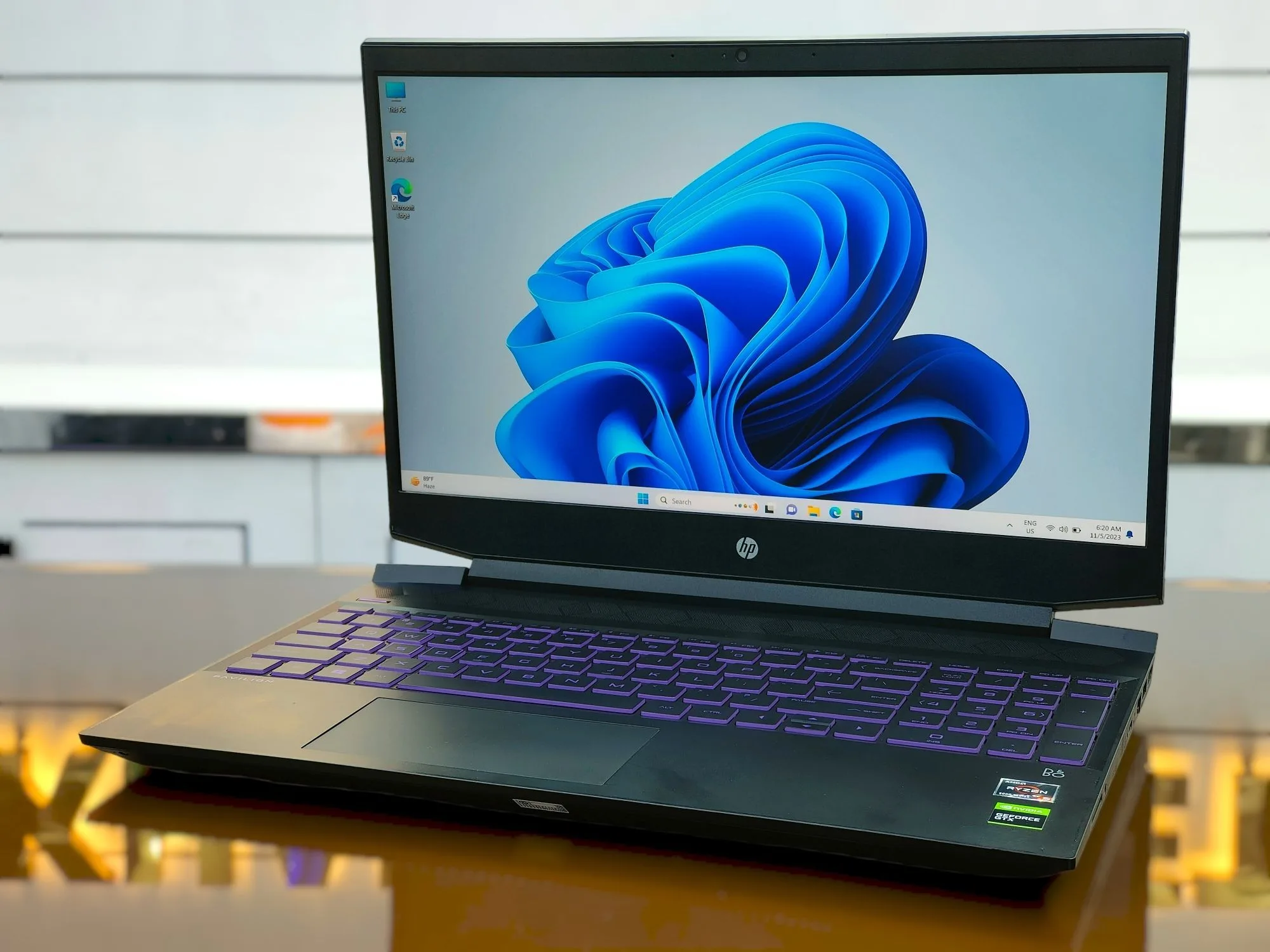 HP Pavilion Gaming 15-ec1000nx Ryzen 5-4600H NVIDIA GTX 1650 With 4GB DDR6 Graphics 1TB HDD 128GB SSD 15.6" FHD Display Gaming Laptop