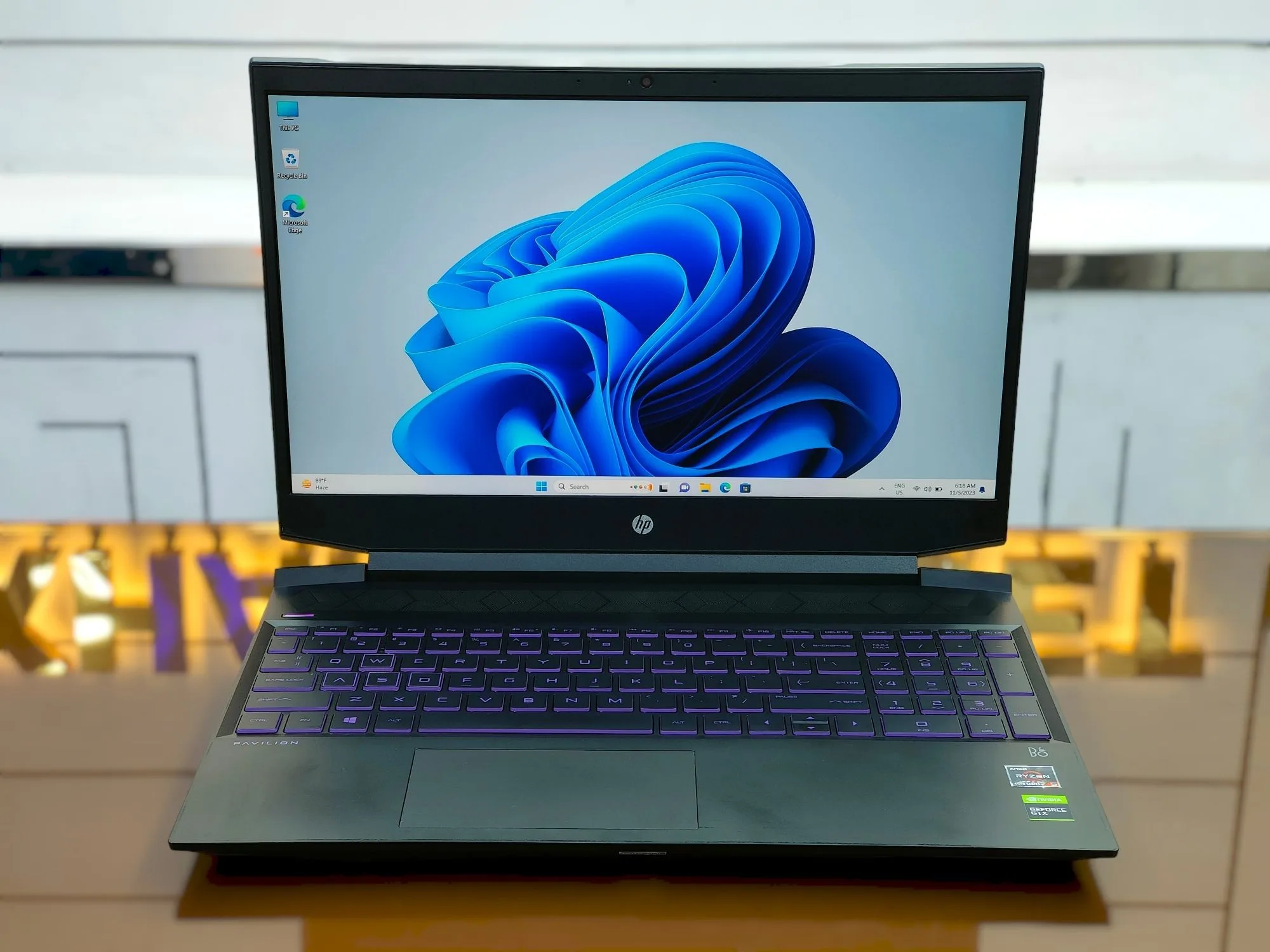 HP Pavilion Gaming 15-ec1000nx Ryzen 5-4600H NVIDIA GTX 1650 With 4GB DDR6 Graphics 1TB HDD 128GB SSD 15.6" FHD Display Gaming Laptop