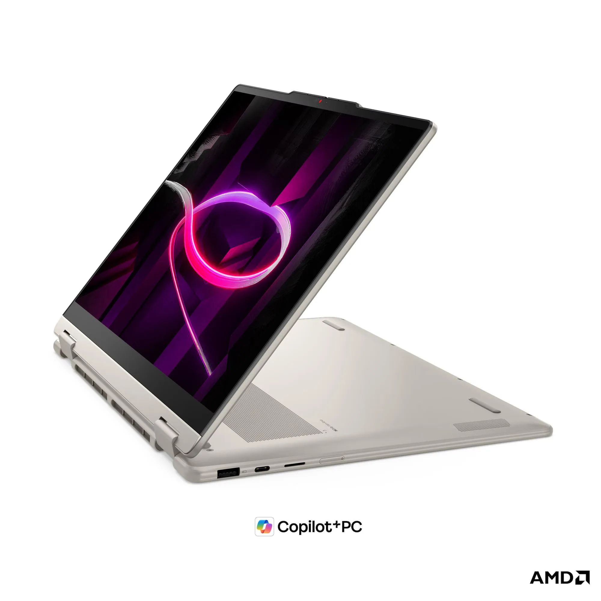 Lenovo Yoga 7 (2-in-1) 14AGP11 Ryzen AI 5 430 512GB SSD 16GB RAM 14" FHD+ Galss Touch OLED Panel Display Intact Laptop With Lenovo Yoga Pen Gen 2 With Case (Seashell) & NPU