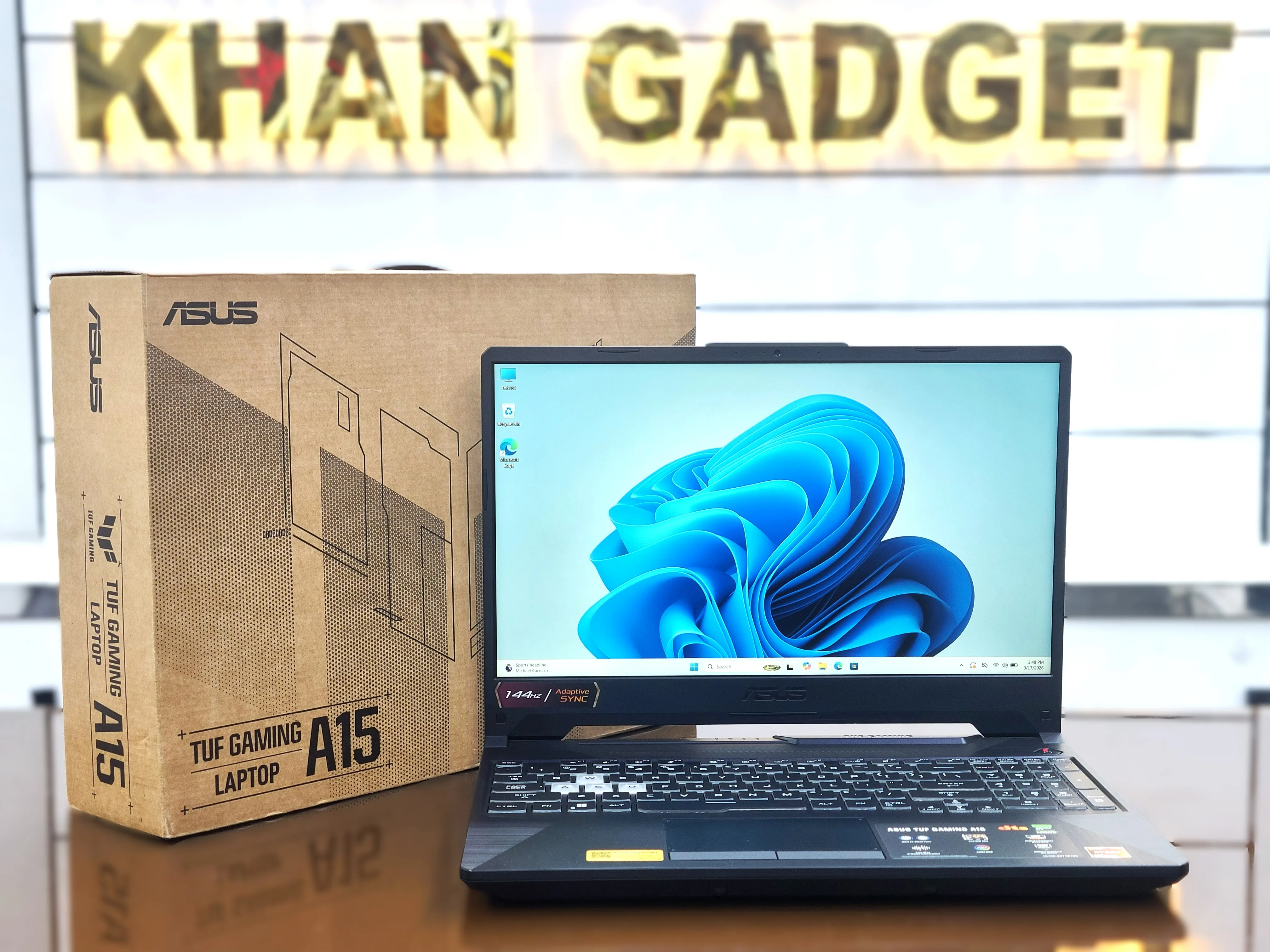 ASUS TUF Gaming A15 FA506NFR Ryzen 7-7435HS NVIDIA RTX 2050 With 4GB DDR6 (70W) Graphics 512GB SSD 15.6"FHD Display Laptop With RGB Keyboard & Full Box